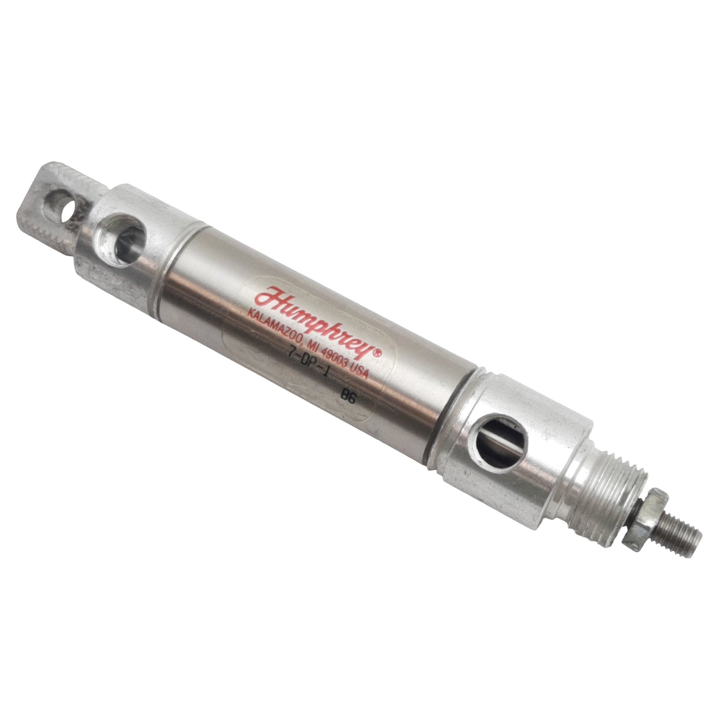 Used Humphrey 7-DP-1 Pneumatic Cylinder, ø3/4in Bore, 1in Stroke, 1/8in NPT, 200psi