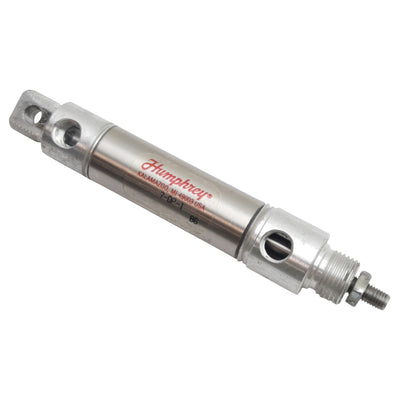 Used Humphrey 7-DP-1 Pneumatic Cylinder, ø3/4in Bore, 1in Stroke, 1/8in NPT, 200psi