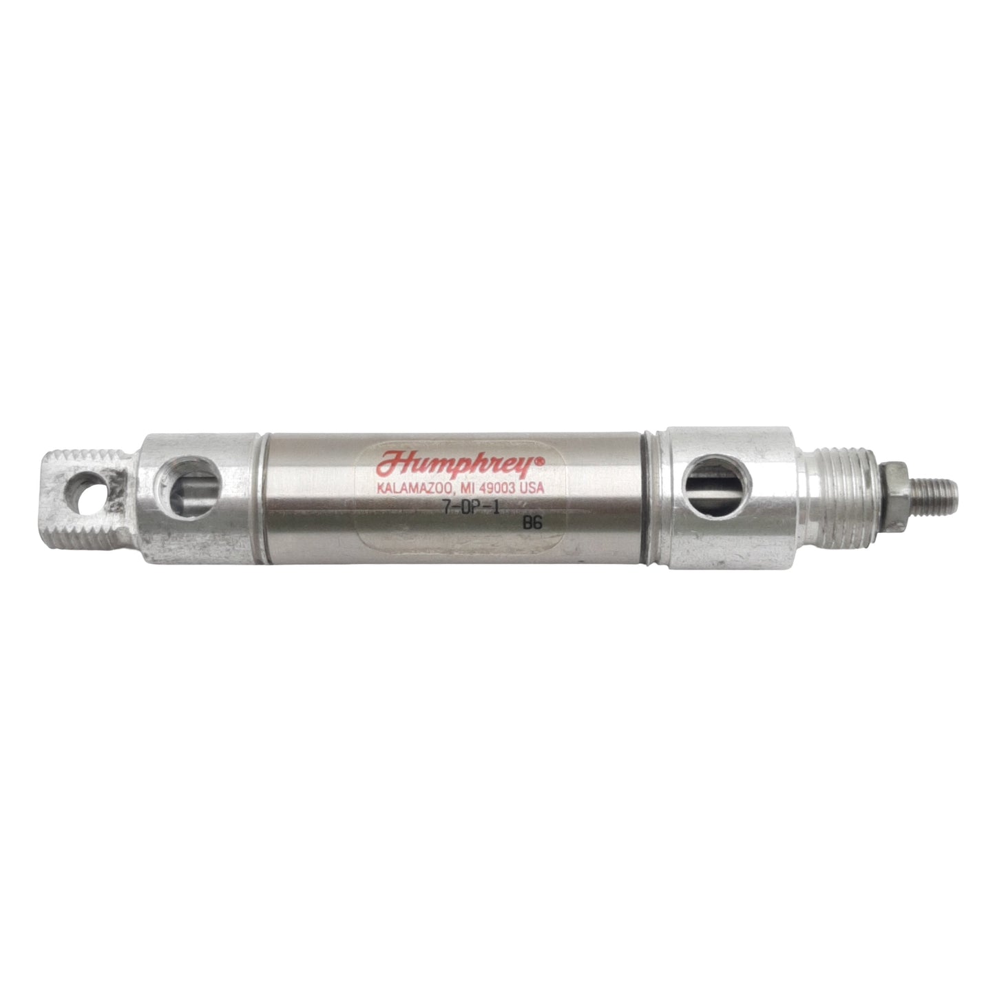 Used Humphrey 7-DP-1 Pneumatic Cylinder, ø3/4in Bore, 1in Stroke, 1/8in NPT, 200psi
