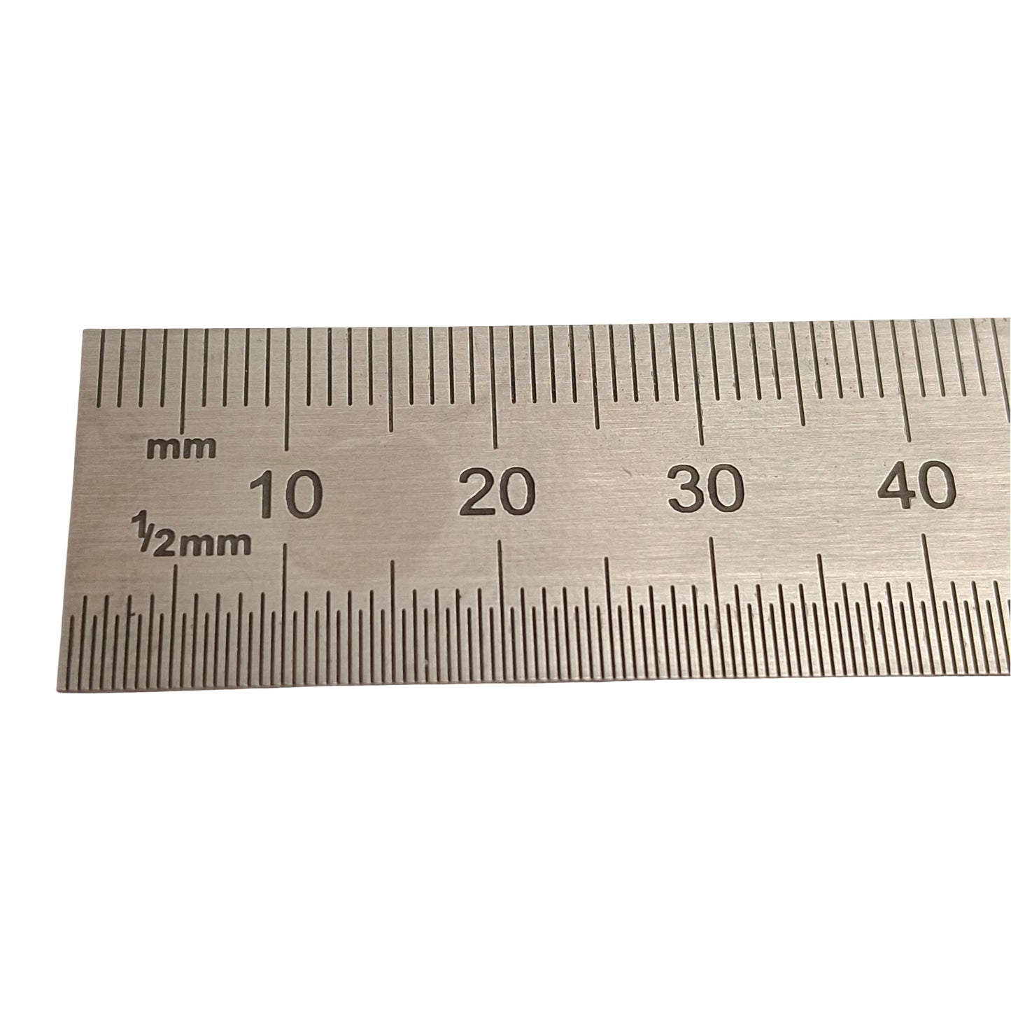 Used SPI 13-964-2 Flexible Steel Rule, Satin Chrome, 1125mm, 1mm & 1/2mm Graduation
