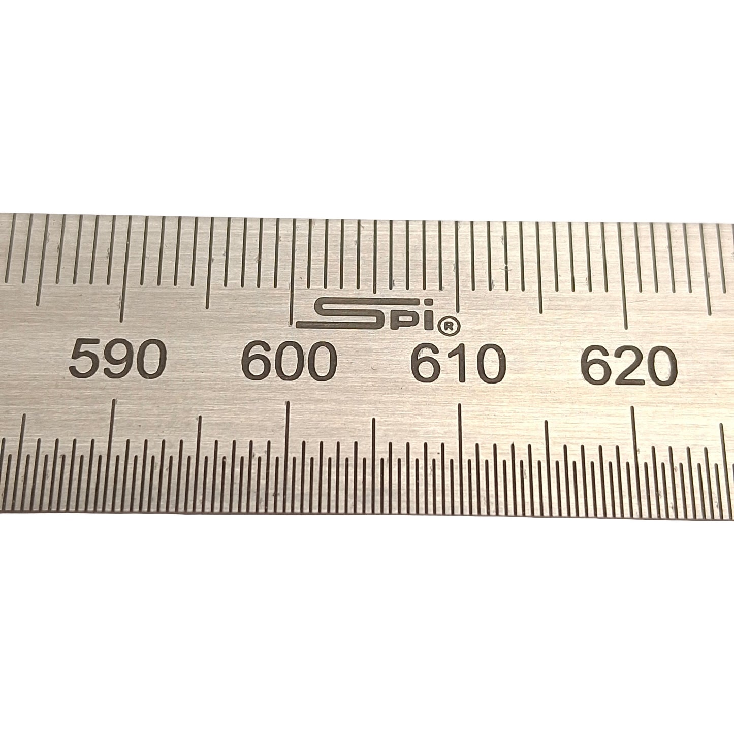 Used SPI 13-964-2 Flexible Steel Rule, Satin Chrome, 1125mm, 1mm & 1/2mm Graduation