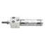 Used SMC NCDMR075-0100 Pneumatic Cylinder, ø3/4in Bore, 1in Stroke, 1/8in NPT, 250psi