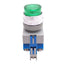 Used IDEC ALW212620D-G Green Illuminated Pushbutton, 22mm, 2NO, 600V 10A, *No Bulb