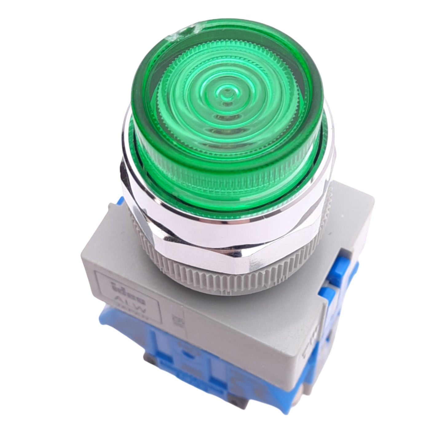 Used IDEC ALW212620D-G Green Illuminated Pushbutton, 22mm, 2NO, 600V 10A, *No Bulb