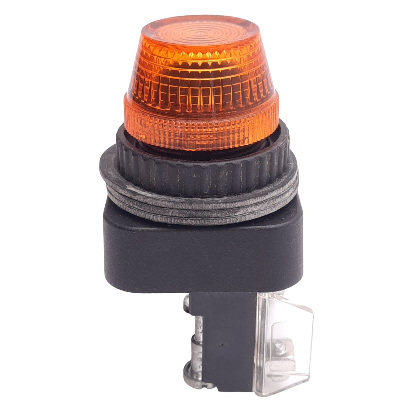 Used Allen Bradley 800H-QR24A Amber Indicator Pilot Light, 30mm, 24V Lamp, *No Bulb