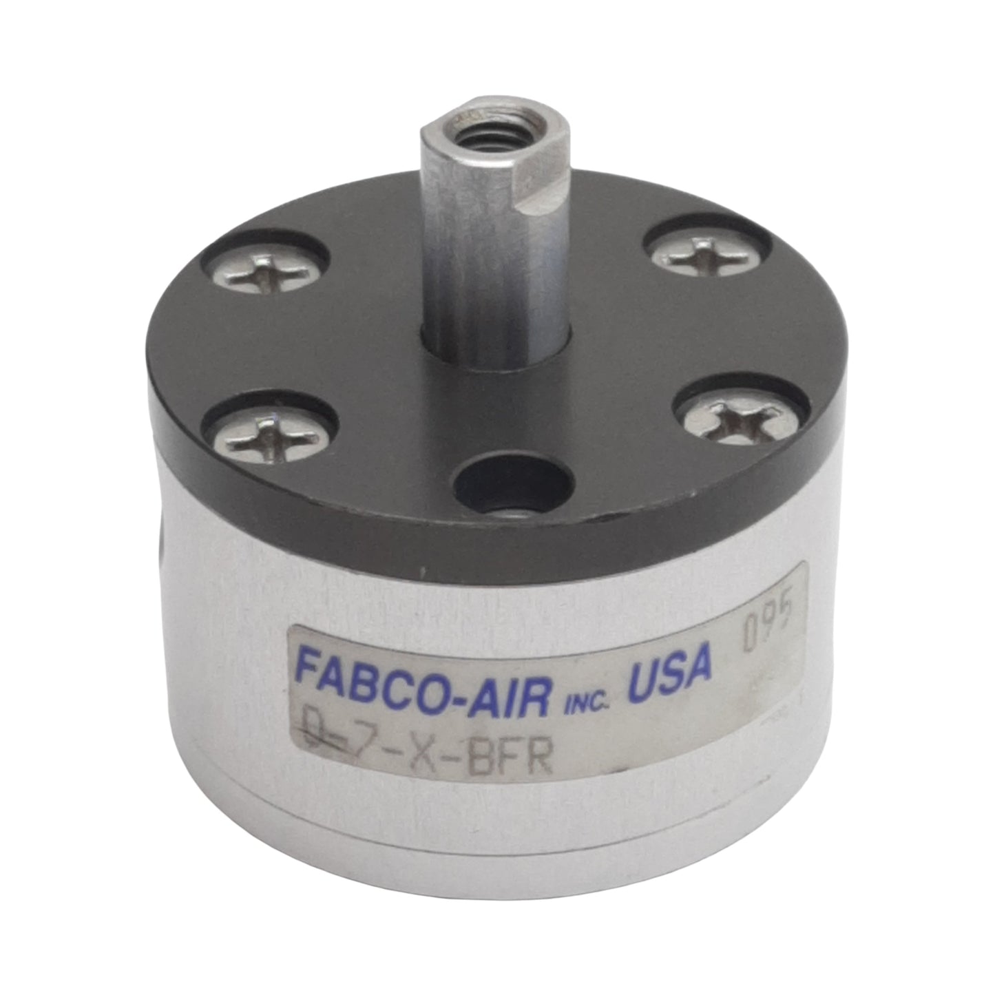 Used Fabco-Air D-7-X-BFR Pneumatic Cylinder ø3/4in Bore, 3/8in Stroke, #10-32, 250psi