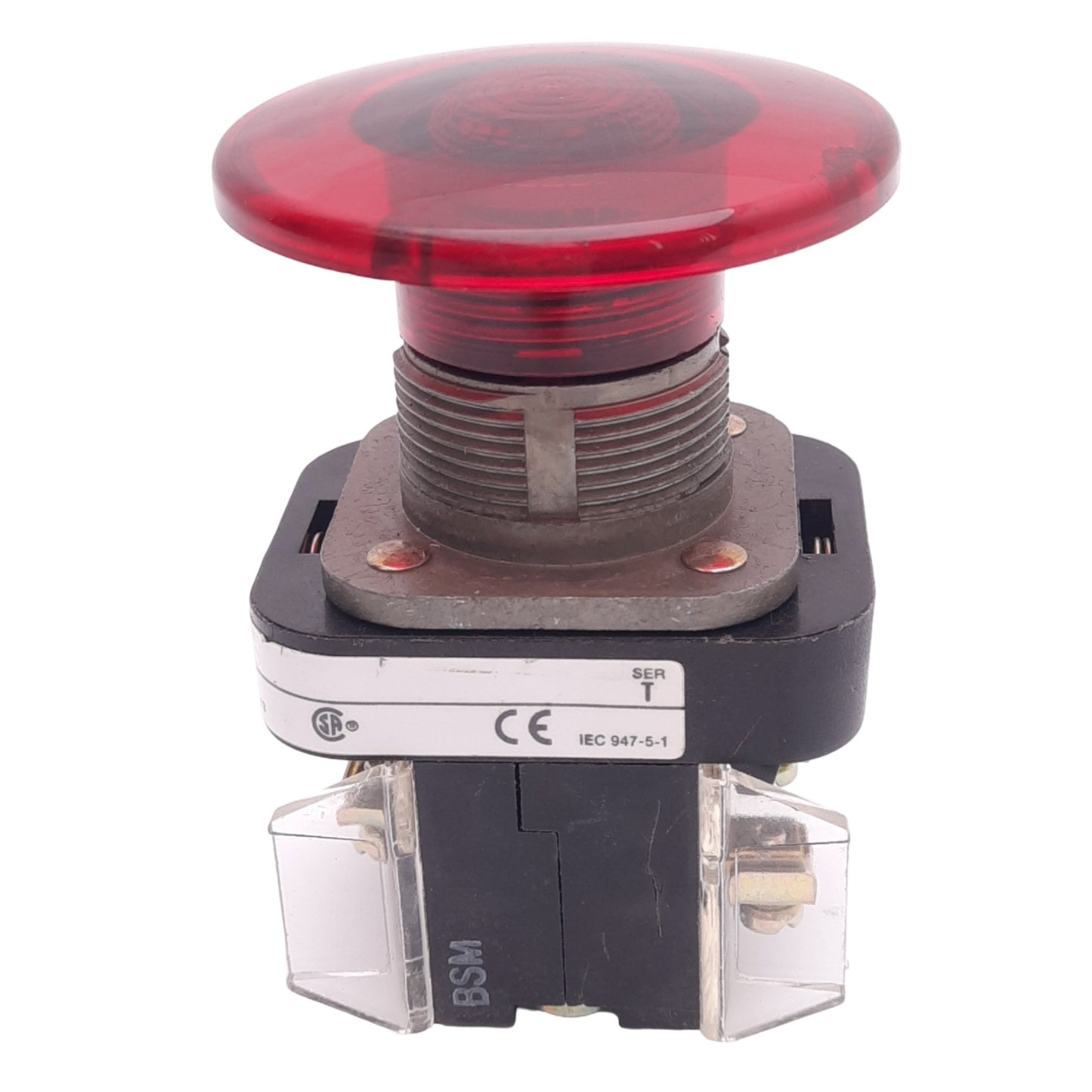 Used Allen Bradley 800T-FXA5 Push/Pull E-Stop Button, ø30mm, 2NCLB, 600V 10A Max