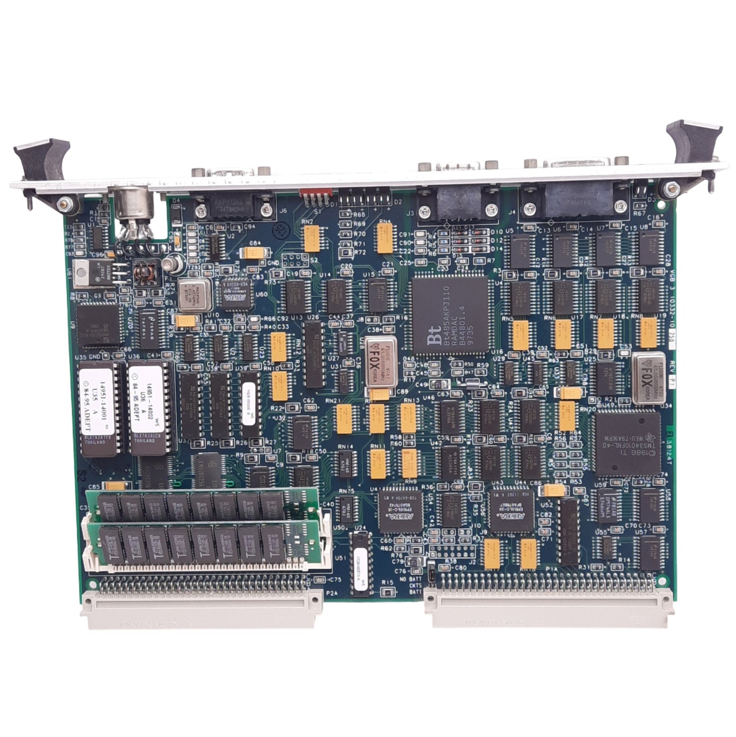 Used Adept 10332-10250 Rev P7 VGB VME Control Board, 2MB RAM, Keyboard/Video IO