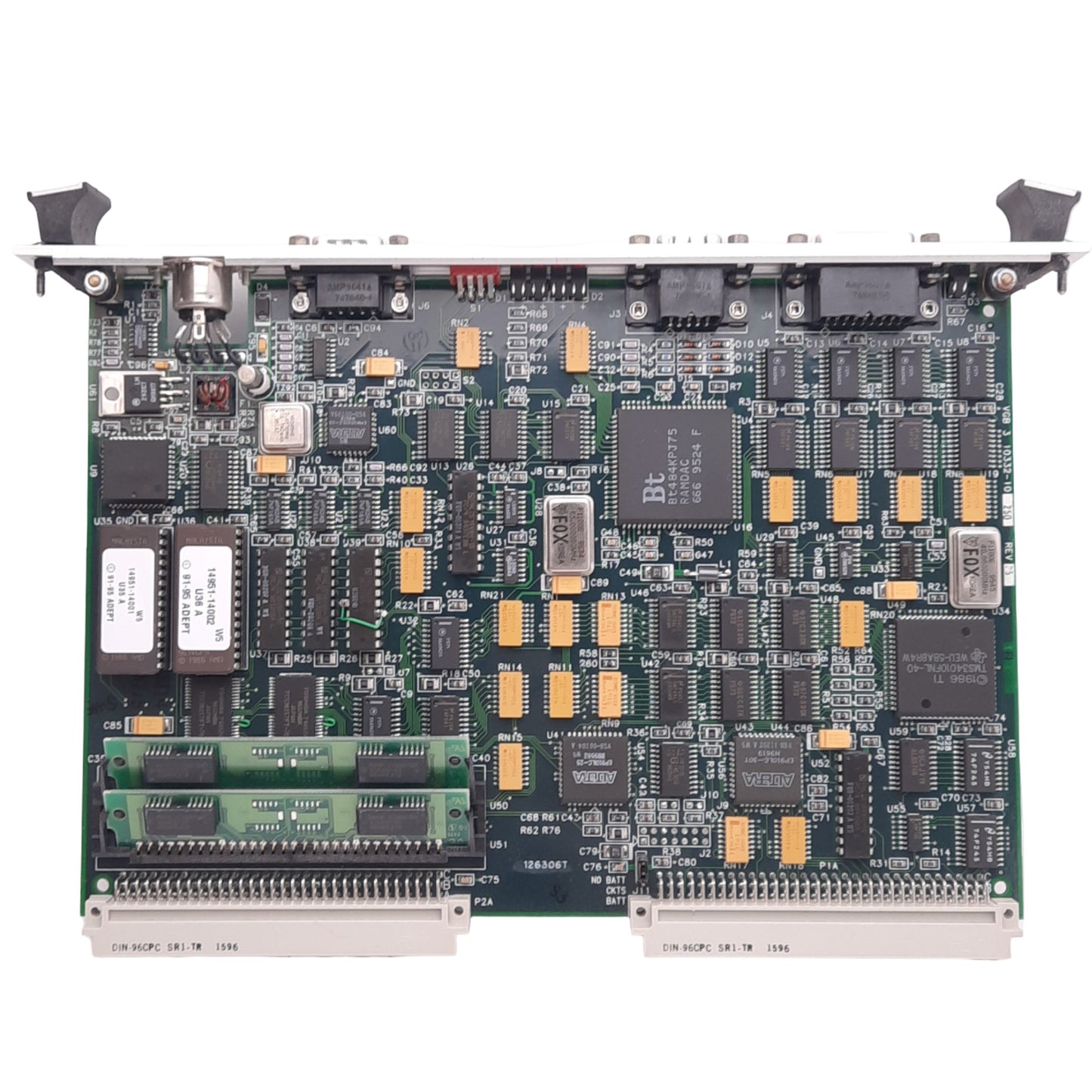 Used Adept 10332-10250 Rev P5 VGB VME Control Board, 2MB RAM, Keyboard/Video IO