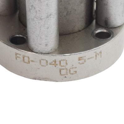 Used Bimba FO-040.5-M Pneumatic Cylinder, ø3/4in Bore, 1/2in Stroke, #10-32, 200psi