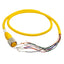 Used Turck RKM 106-5M Single Ended Cable, 1-1/8in 10-Pin Female, 5ft Length, *Cut*