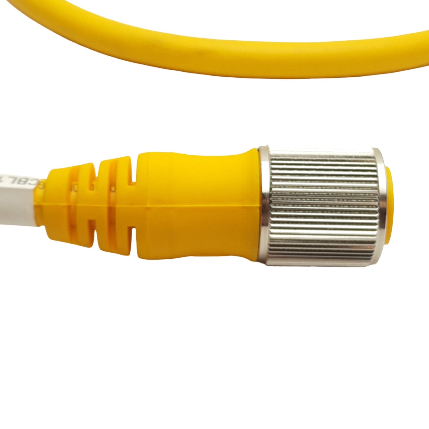 Used Turck RKM 106-5M Single Ended Cable, 1-1/8in 10-Pin Female, 5ft Length, *Cut*