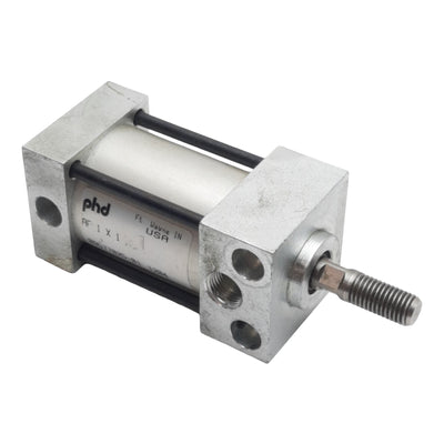 Used PHD AF1X1 Pneumatic Cylinder, ø1in Bore, 1in Stroke, 1/8in NPT, 150psi Max