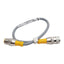 Used Turck U2383-58 Cordset, 4-Pin M12 Male to 4-Pin M12 Female, 4A 250VAC, 0.30m