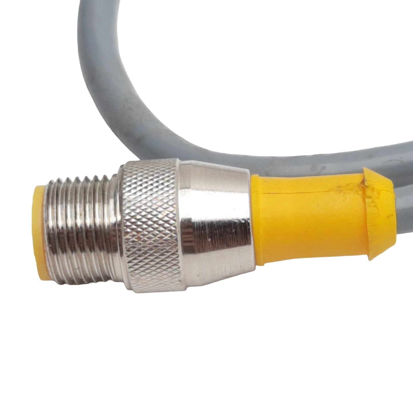 Used Turck U2383-58 Cordset, 4-Pin M12 Male to 4-Pin M12 Female, 4A 250VAC, 0.30m