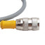 Used Turck U2383-58 Cordset, 4-Pin M12 Male to 4-Pin M12 Female, 4A 250VAC, 0.30m