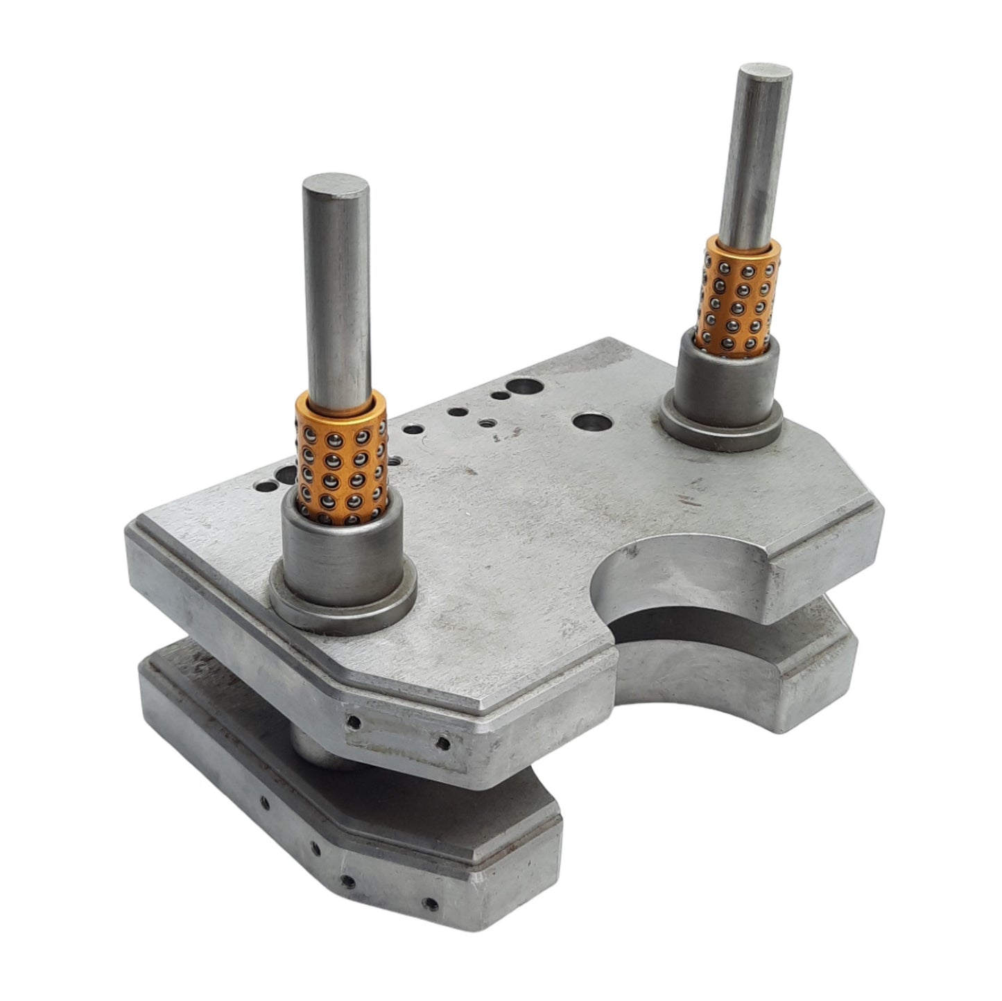 Used Die Shoe Tooling Set 009655 v4 T01 Two Post, 5in Post, 6.5in x 4.37in Shoes