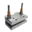 Used Die Shoe Tooling Set 009655 v4 T01 Two Post, 5in Post, 6.5in x 4.37in Shoes