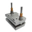 Used Die Shoe Tooling Set 009655 v4 T01 Two Post, 5in Post, 6.5in x 4.37in Shoes