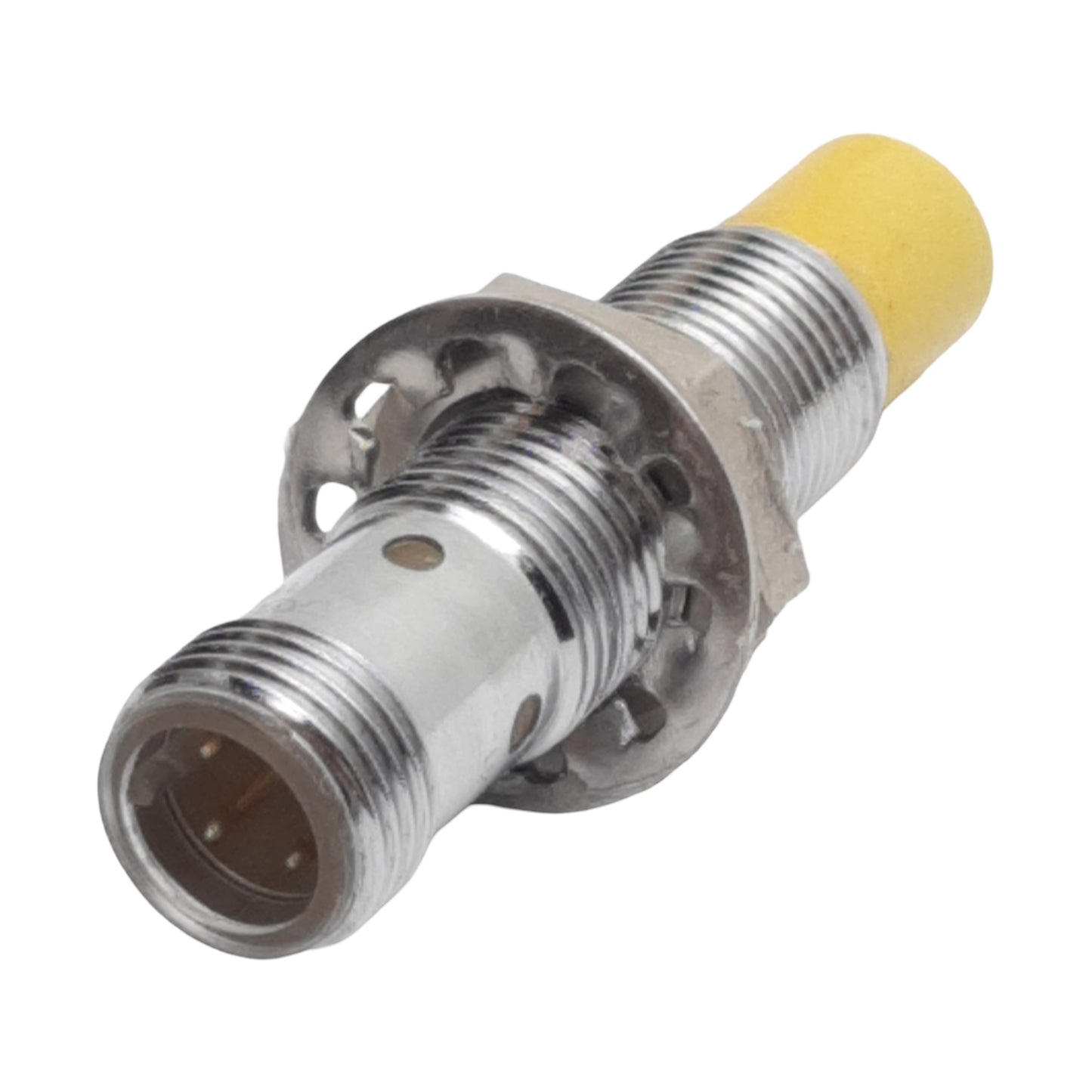 Used Turck 1634806 Inductive Proximity Sensor, PNP-NO, 10mm, 10-30VDC, 4-Pin M12 Male