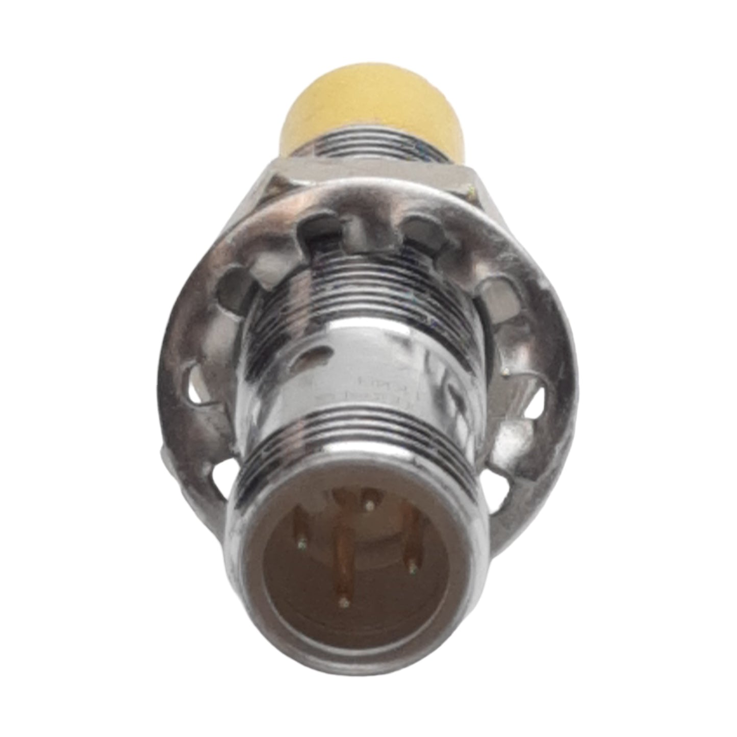 Used Turck 1634806 Inductive Proximity Sensor, PNP-NO, 10mm, 10-30VDC, 4-Pin M12 Male