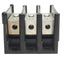 Used Ferraz Shawmut 63103 Fuse Block 3 Pole, 600V, 85A, #4-14 Wire Size, Panel Mount