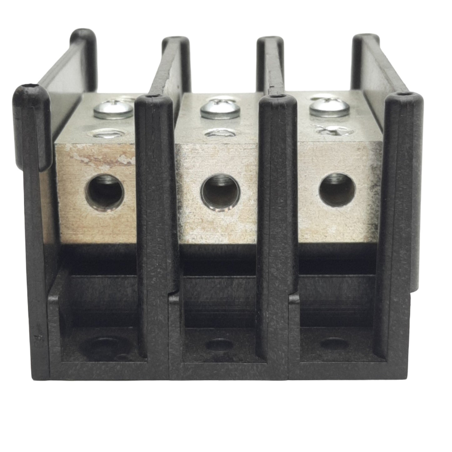 Used Ferraz Shawmut 63103 Fuse Block 3 Pole, 600V, 85A, #4-14 Wire Size, Panel Mount