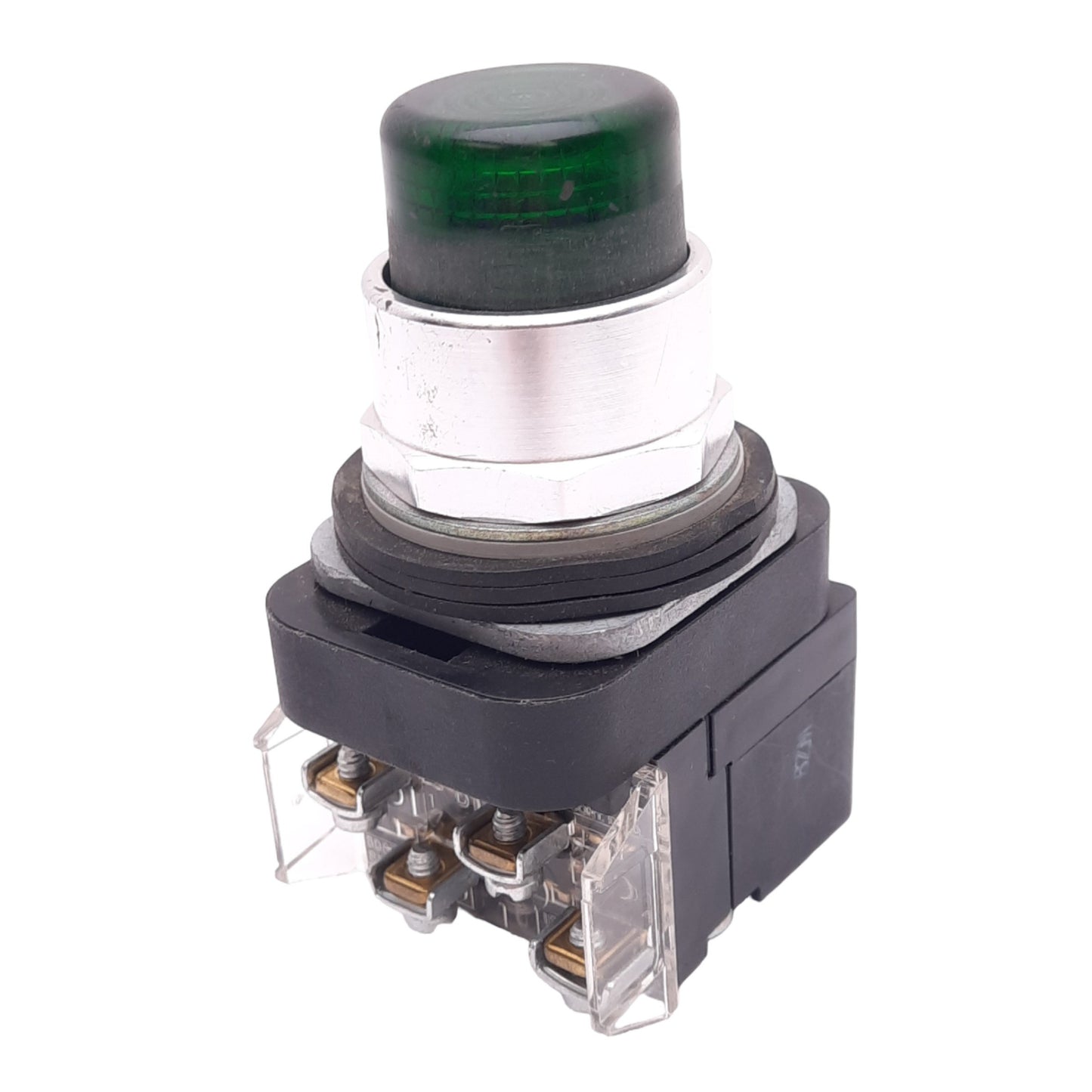 Used Allen Bradley 800T-QBH2G Illuminated Pushbutton, 30mm, 1NO 1NC, 600V 10A Max