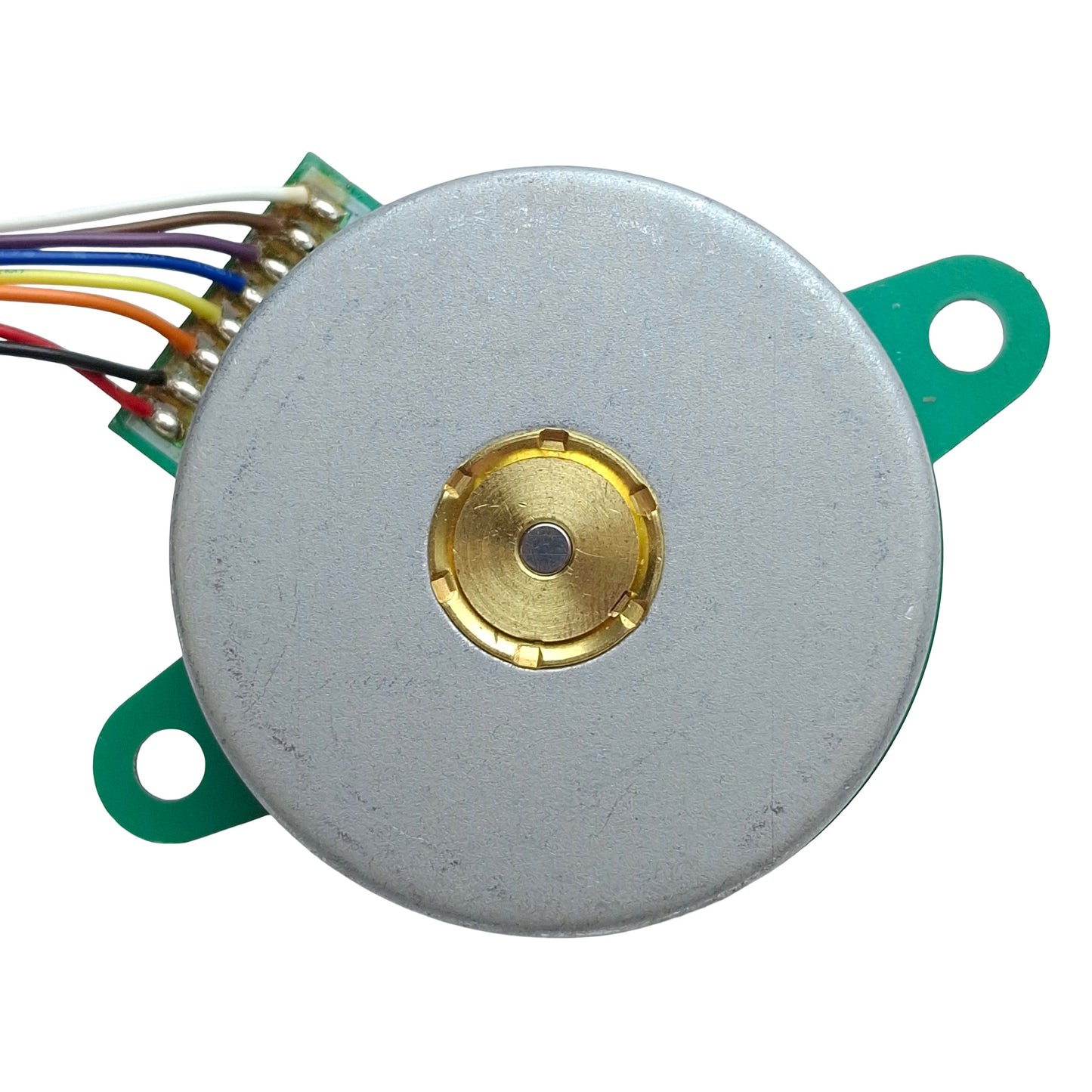 Used Sankyo Nidec 78-8044-5693-3 Pancake Stepper Motor, ø3mm Shaft, 8-Wire Connector