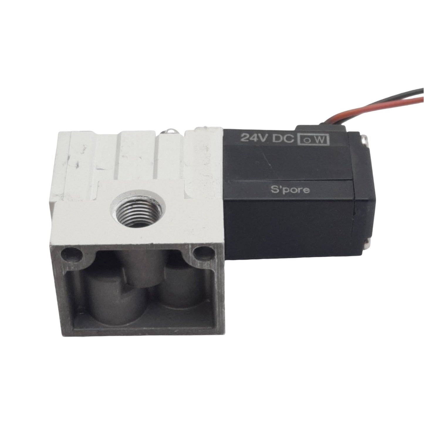 Used SMC VKF334-5G-01T Solenoid Valve, 3-Way, 1/8in NPTF, 0-0.7MPa, 24VDC Coil