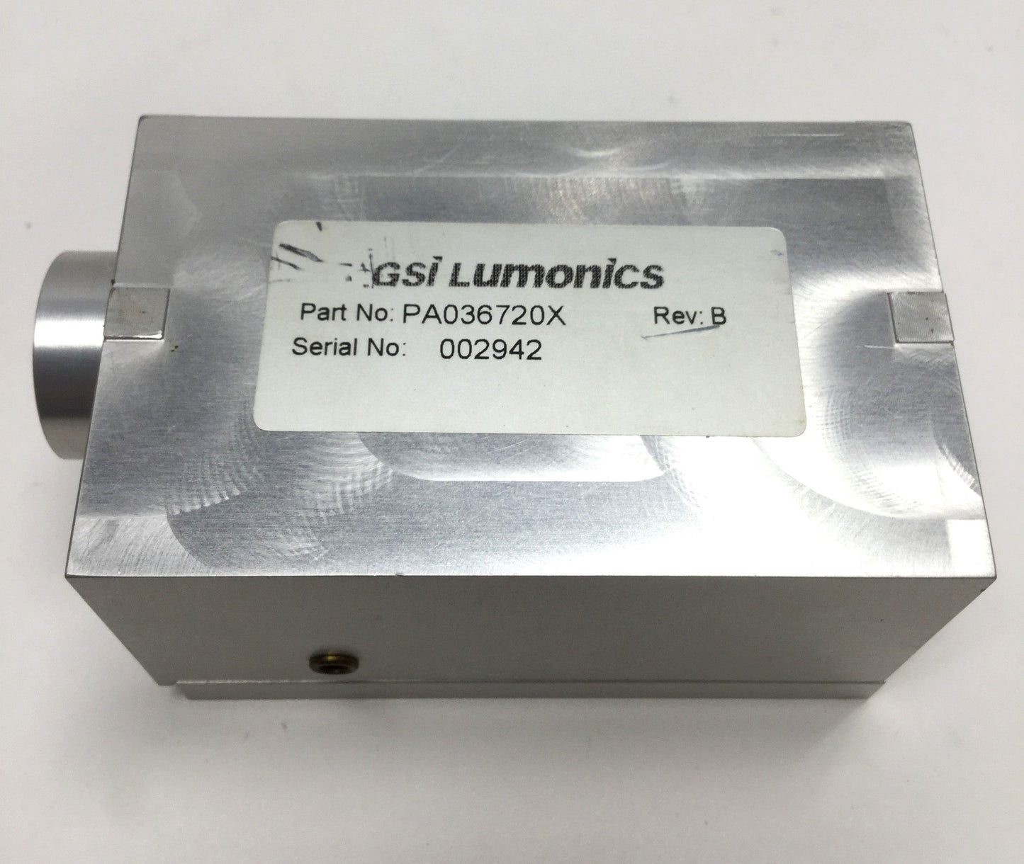 Used GSI Lumonics PA036720X Rev B Laser Module from JK700 Series Pulsed YAG