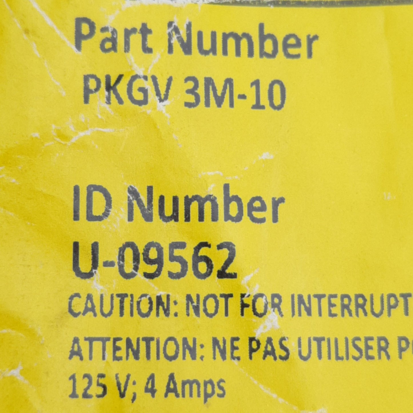 New Turck PKGV 3M-10 PicoFast Cordset 3-Pin M8 Female to Flying Leads 125VAC 4A, 10m