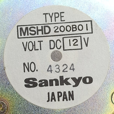New – Open box Sankyo Nidec MSHD200B01 Pancake Stepper Motor, 4-Wire, ø3mm Shaft, 12VDC