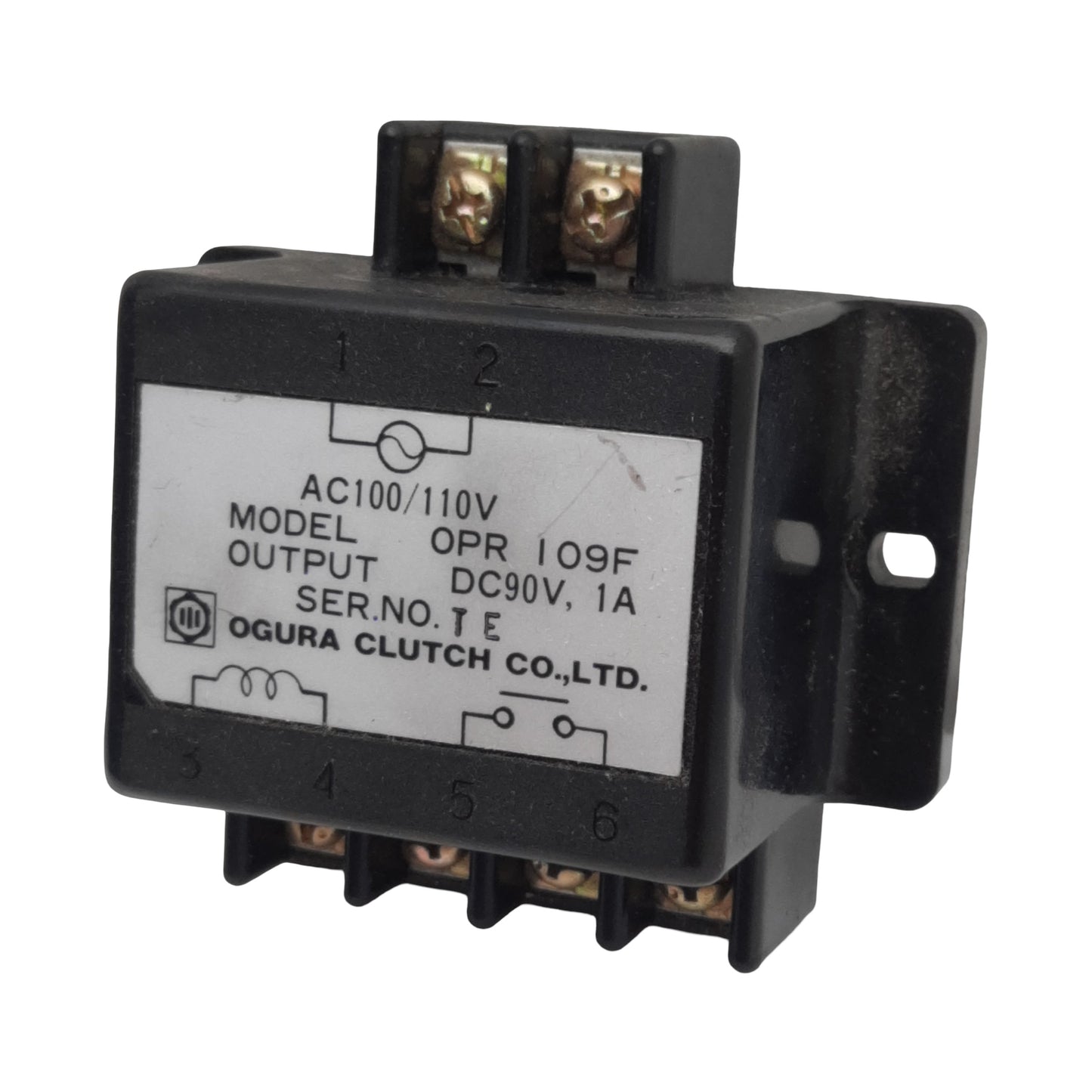 Used Ogura OPR109F Clutch Rectifier Power Supply 1-Phase, 100/110VAC In, 1A 90VDC Out