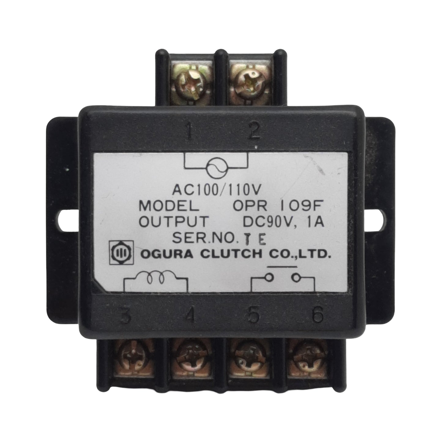 Used Ogura OPR109F Clutch Rectifier Power Supply 1-Phase, 100/110VAC In, 1A 90VDC Out