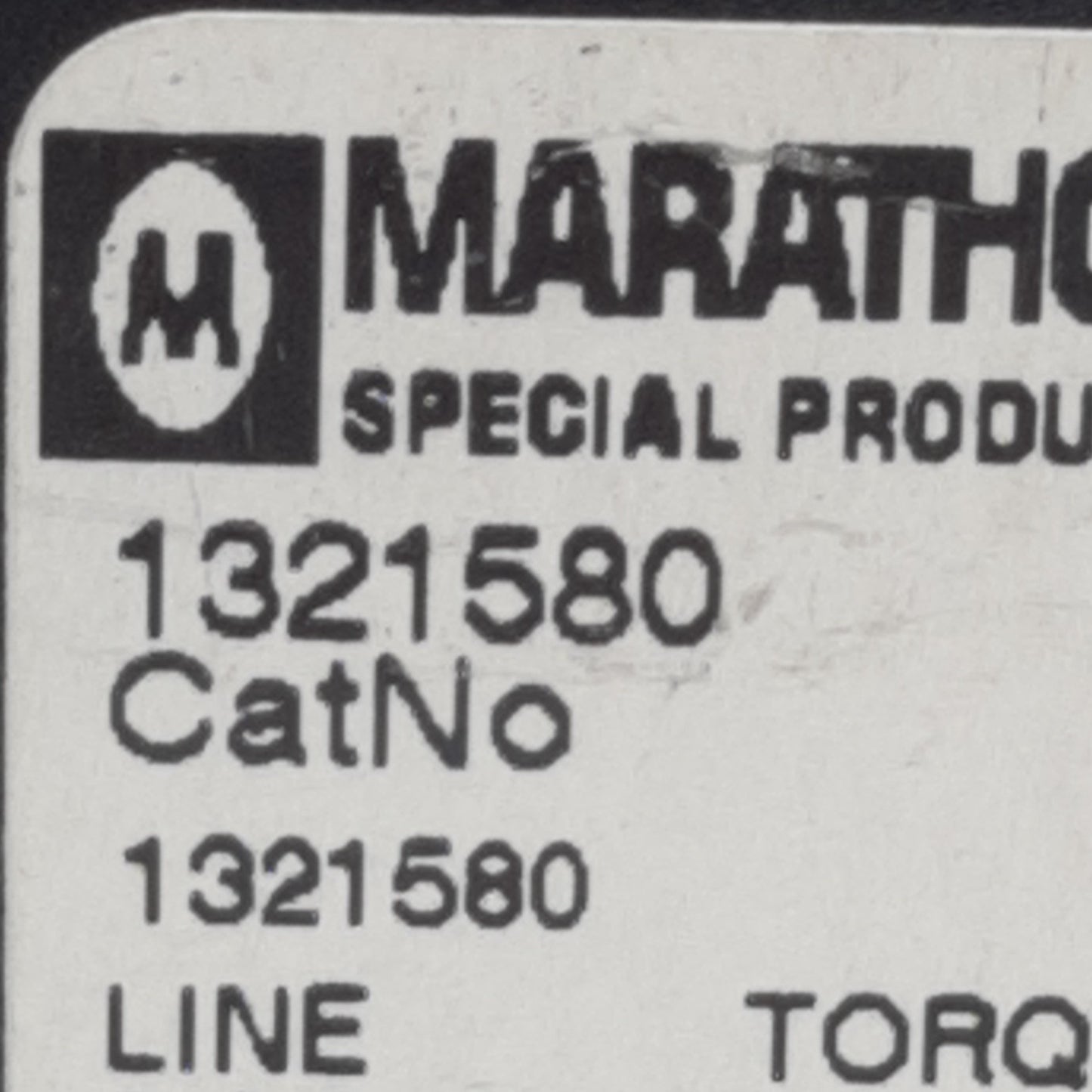 Used Marathon 1321580 Power Distribution Block 1-Pole, 600V, 175A, 1 Line, 6 Loads
