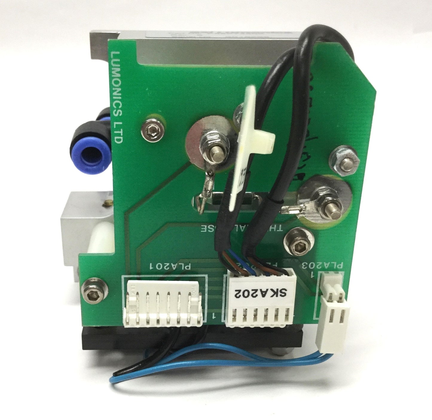 Used GSI Lumonics P68P7380X JK700 Laser Shutter Assembly Terminal Card and Beam Dump