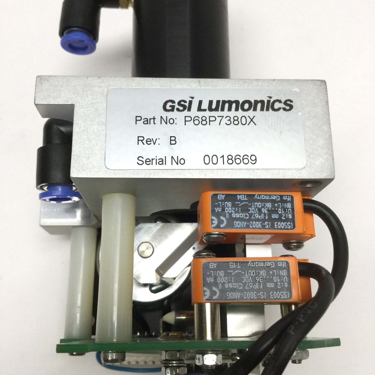 Used GSI Lumonics P68P7380X JK700 Laser Shutter Assembly Terminal Card and Beam Dump