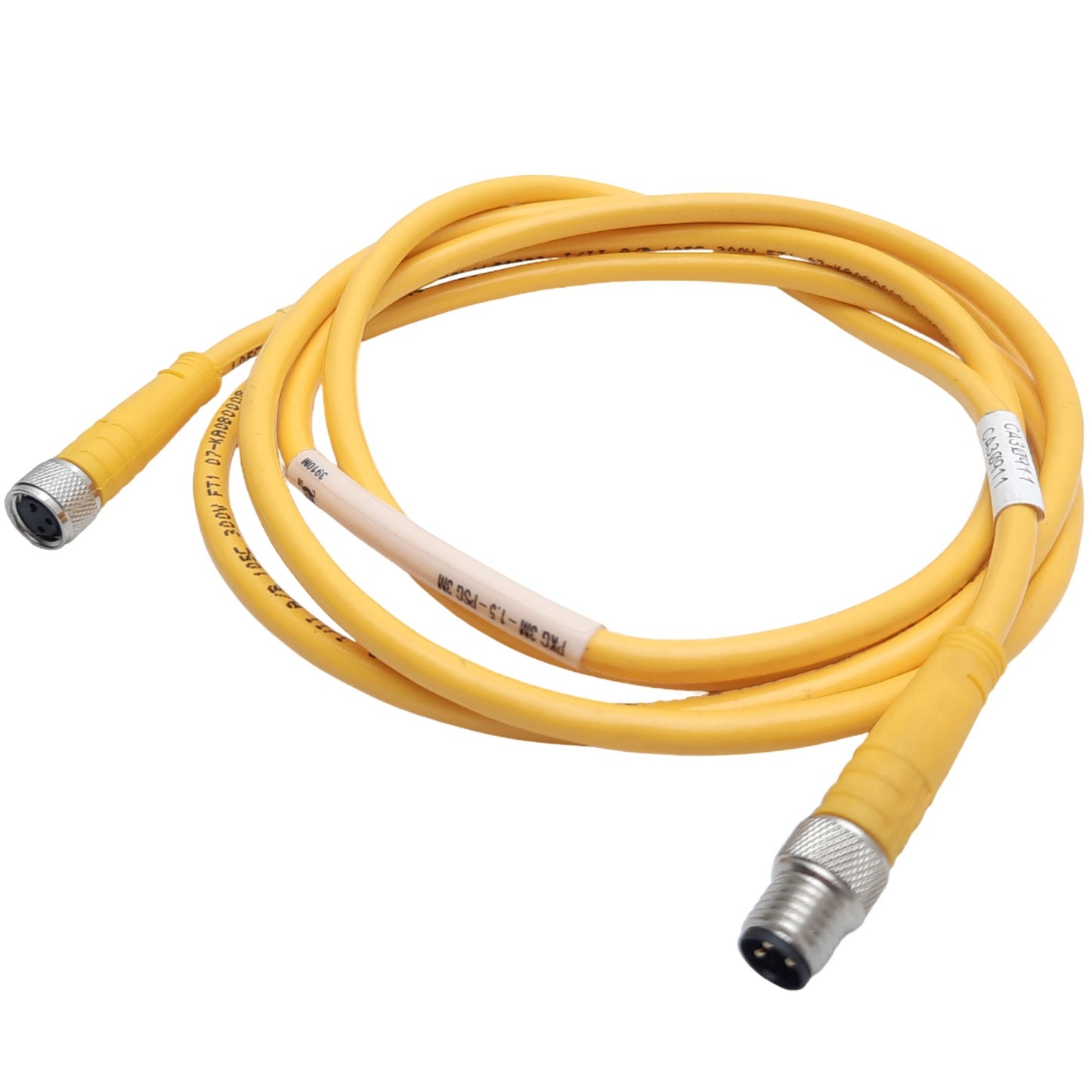 New – Open box Turck PKG 3M-1.5-PSG 3M PicoFast Cordset 3-Pin M8 Female to 3-Pin M8 Male, 1.5m