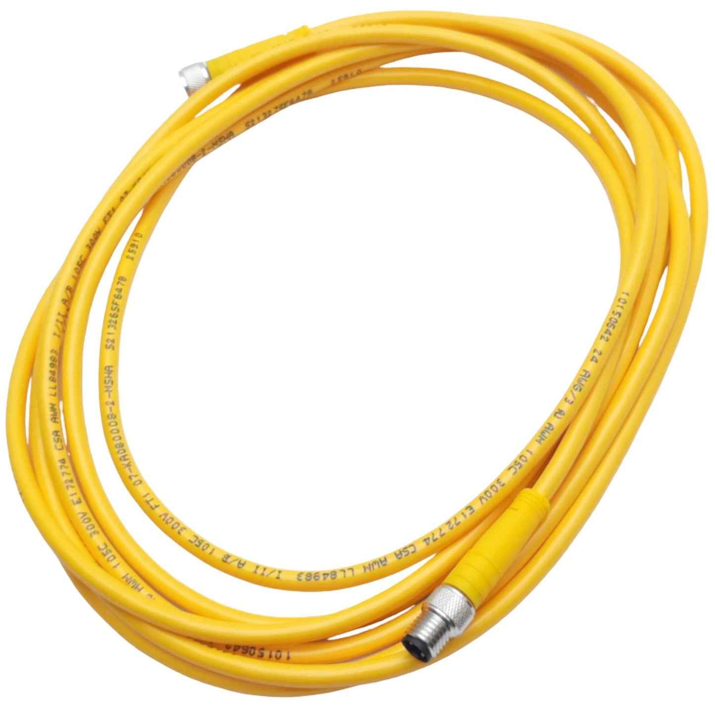 New – Open box Turck PKG 3M-3-PSG 3M PicoFast 3-Pin M8 Female to 3-Pin M8 Male, 125VAC, 4A, 3m