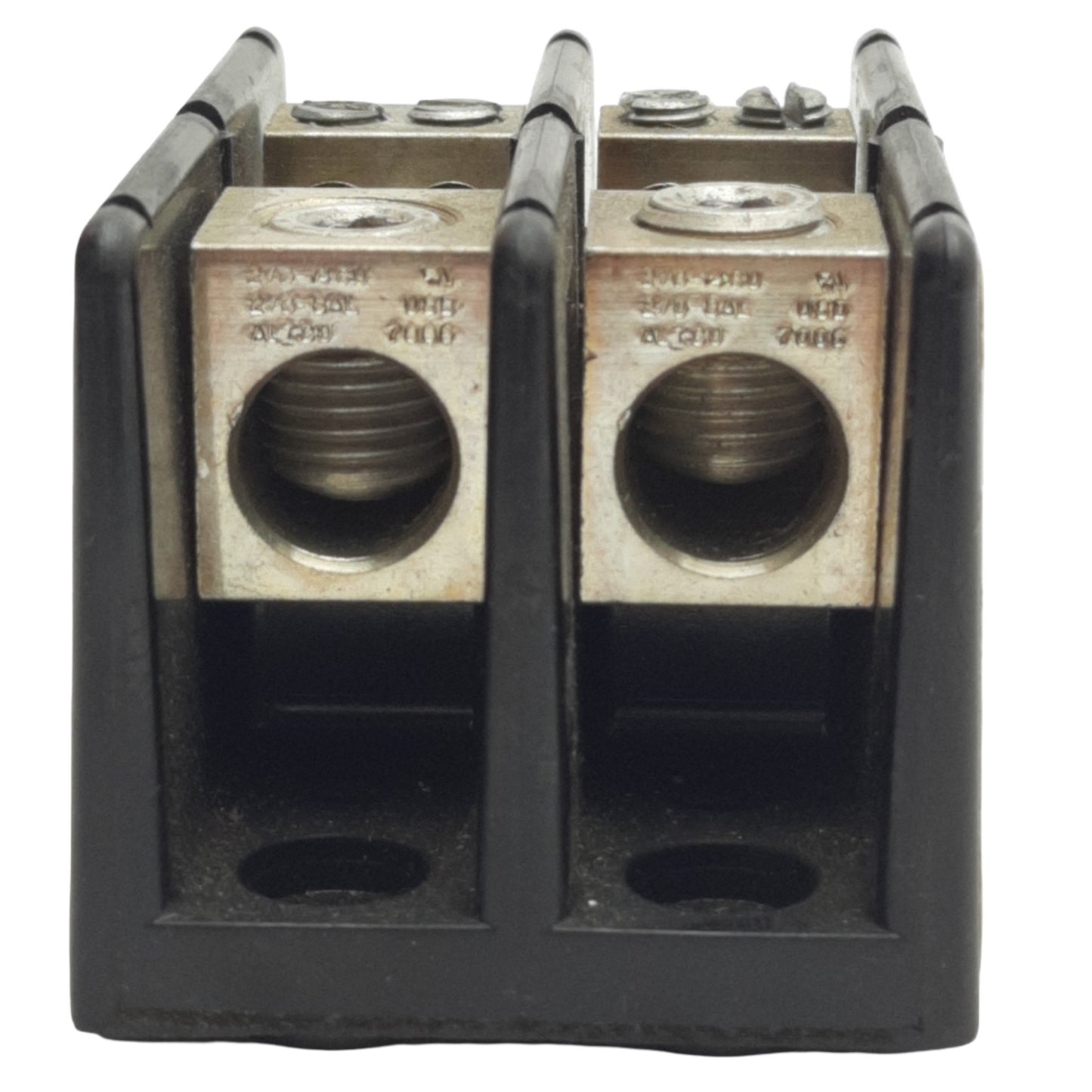 Used Bussmann 16220-2 Power Distribution Block 600VAC/DC, 175A, 2-Poles, 10kA