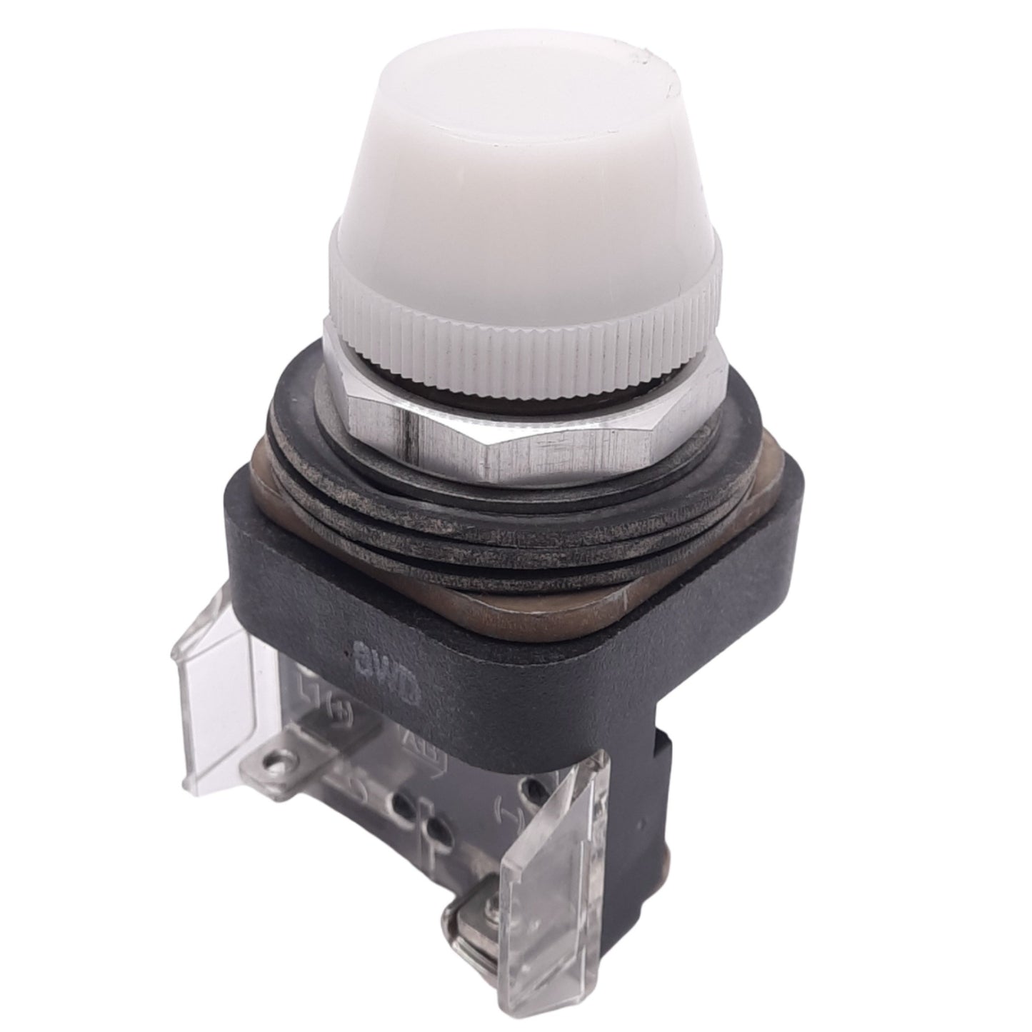 Used Allen Bradley 800T-Q10W White Indicator Pilot Light, ø30mm, 120VAC/VDC Lamp