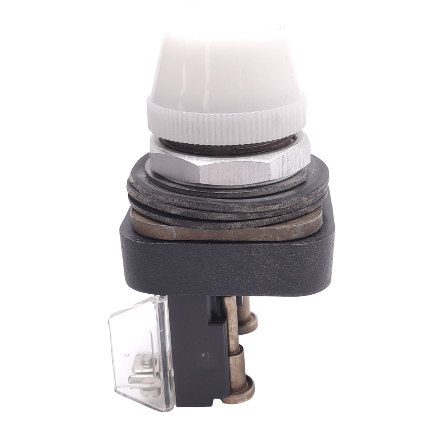 Used Allen Bradley 800T-Q10W White Indicator Pilot Light, ø30mm, 120VAC/VDC Lamp