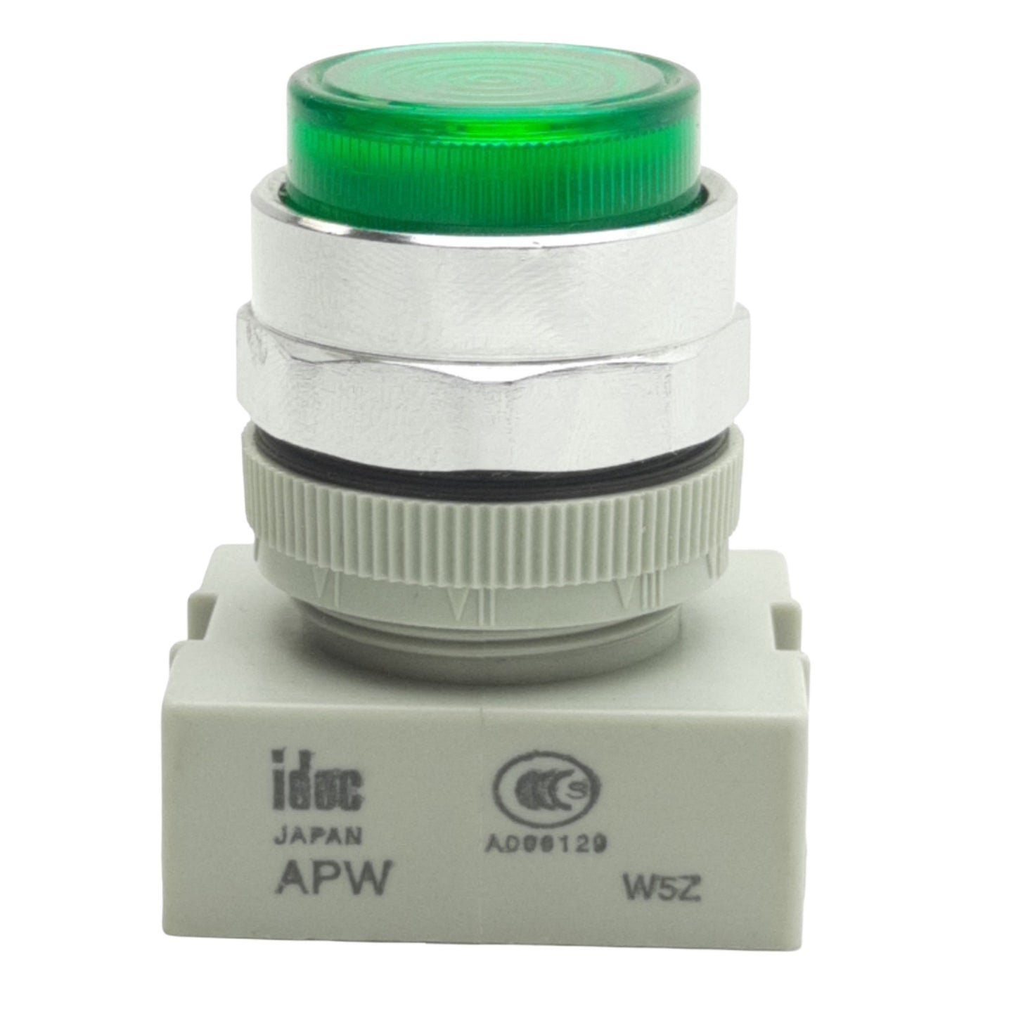 Used IDEC APW199D-G-24V Pilot Light ø22mm Diameter, Green Flat Lens, *No Bulb*