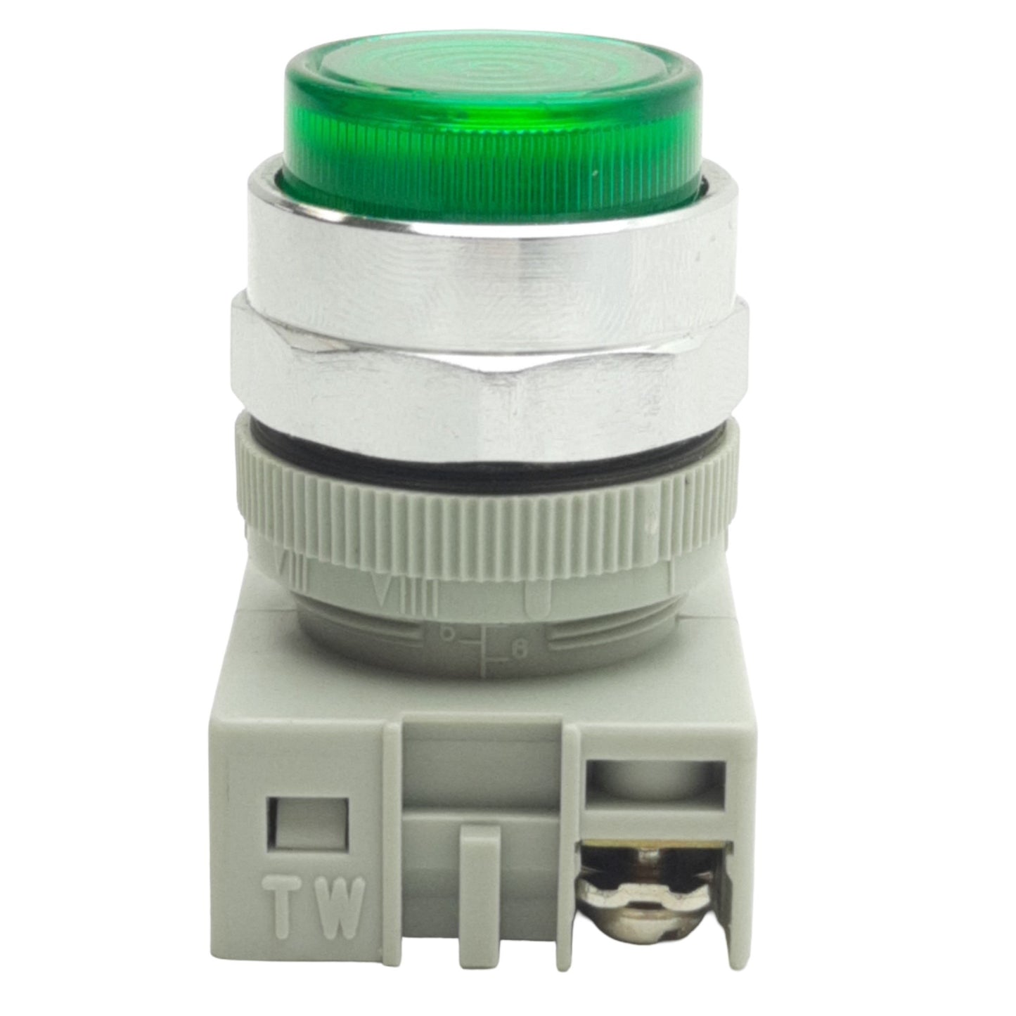 Used IDEC APW199D-G-24V Pilot Light ø22mm Diameter, Green Flat Lens, *No Bulb*