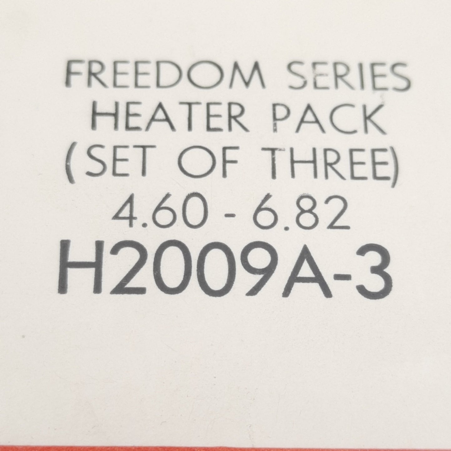 New Lot of 3 Eaton H2009A-3 Freedom Overload Heater Coil, 4.60-6.82A Range