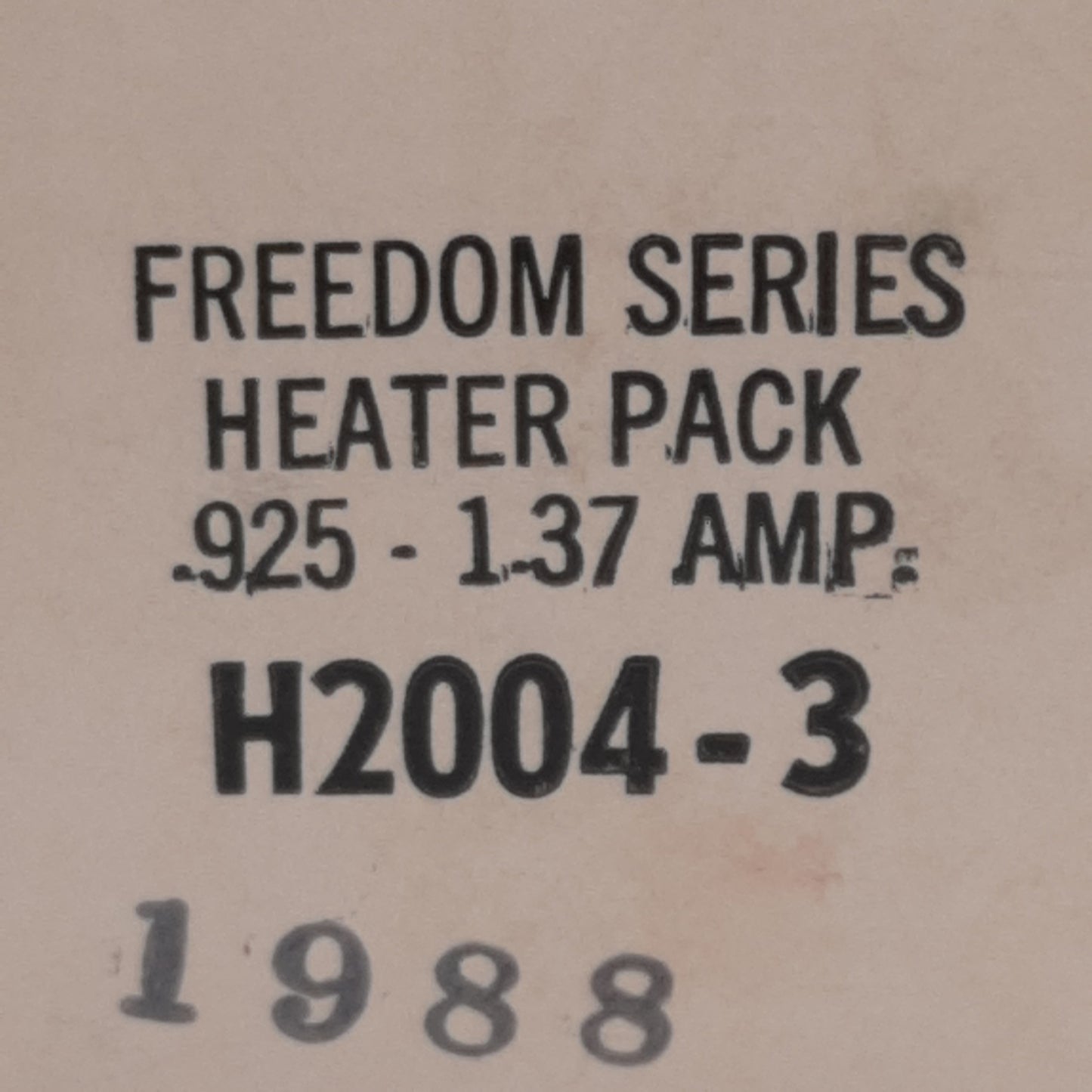 New Lot of 3 Eaton H2004-3 Freedom Overload Heater Coil, 0.925-1.37A Range