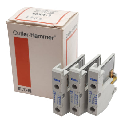 New Lot of 3 Eaton H2004-3 Freedom Overload Heater Coil, 0.925-1.37A Range