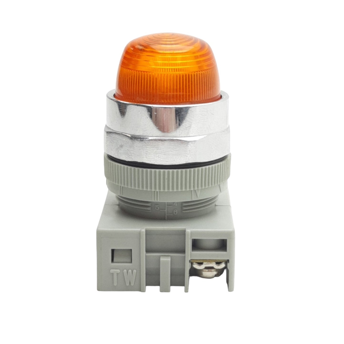 Used IDEC APW299D-A-120V Pilot Light ø22mm Diameter, Amber Dome Lens, *No Bulb*