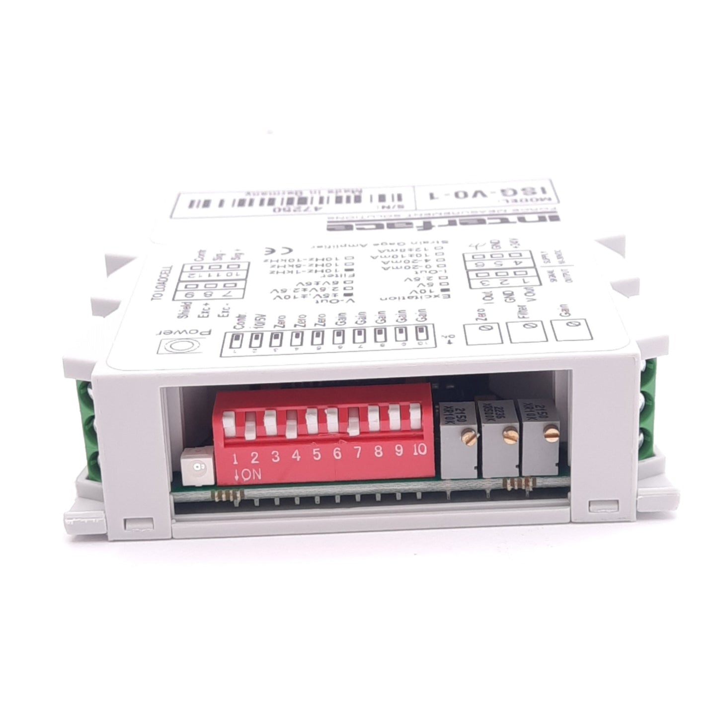 Used Interface Force ISG-V0-1 Isolated Signal Conditioner, +-5V/10VDC Out, DIN Rail